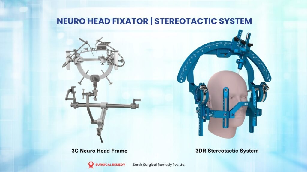 surgical remedy - neuro head fixator - stereotactic system